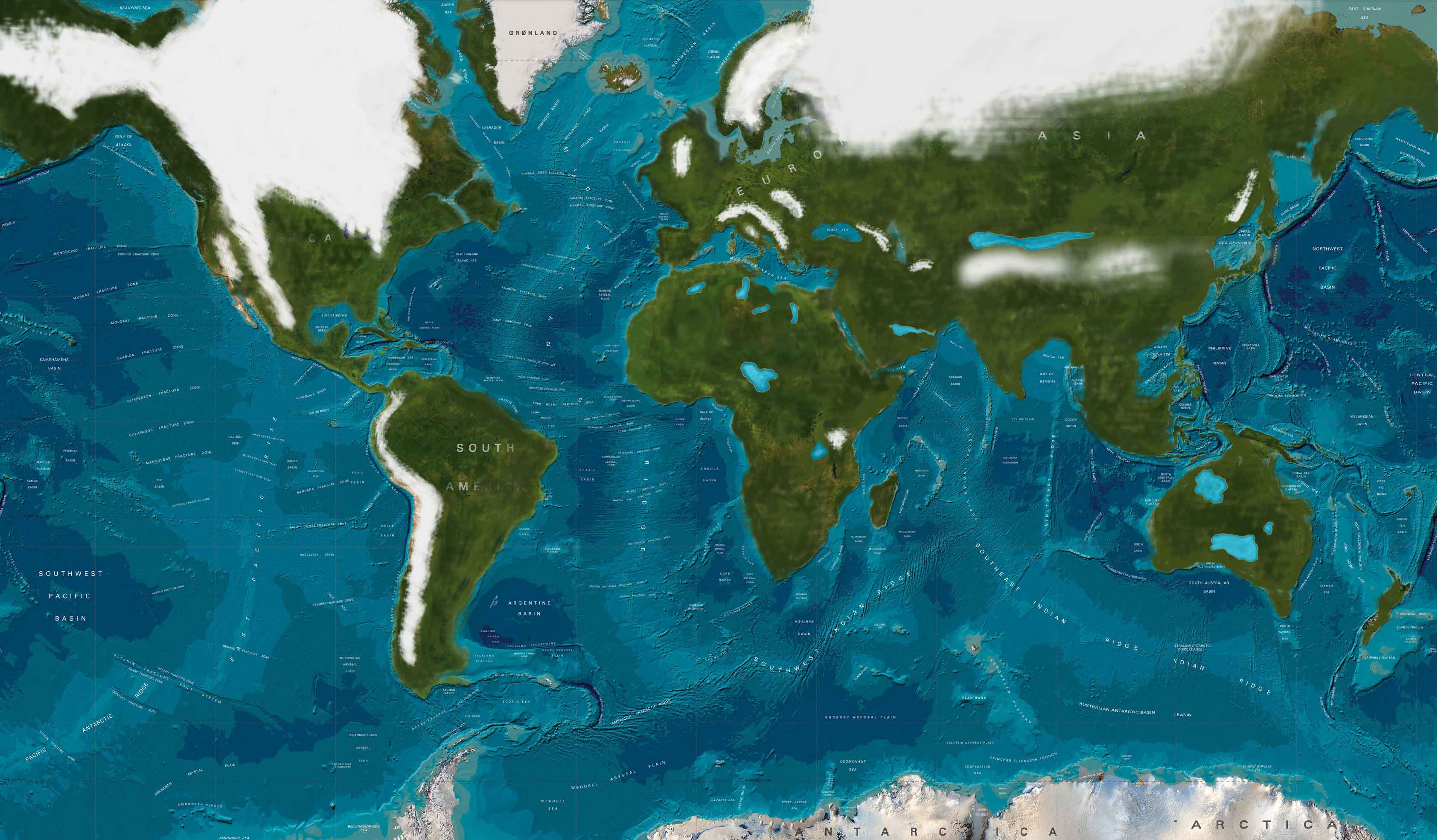 Map Of Atlantic Ocean During Ice Age 